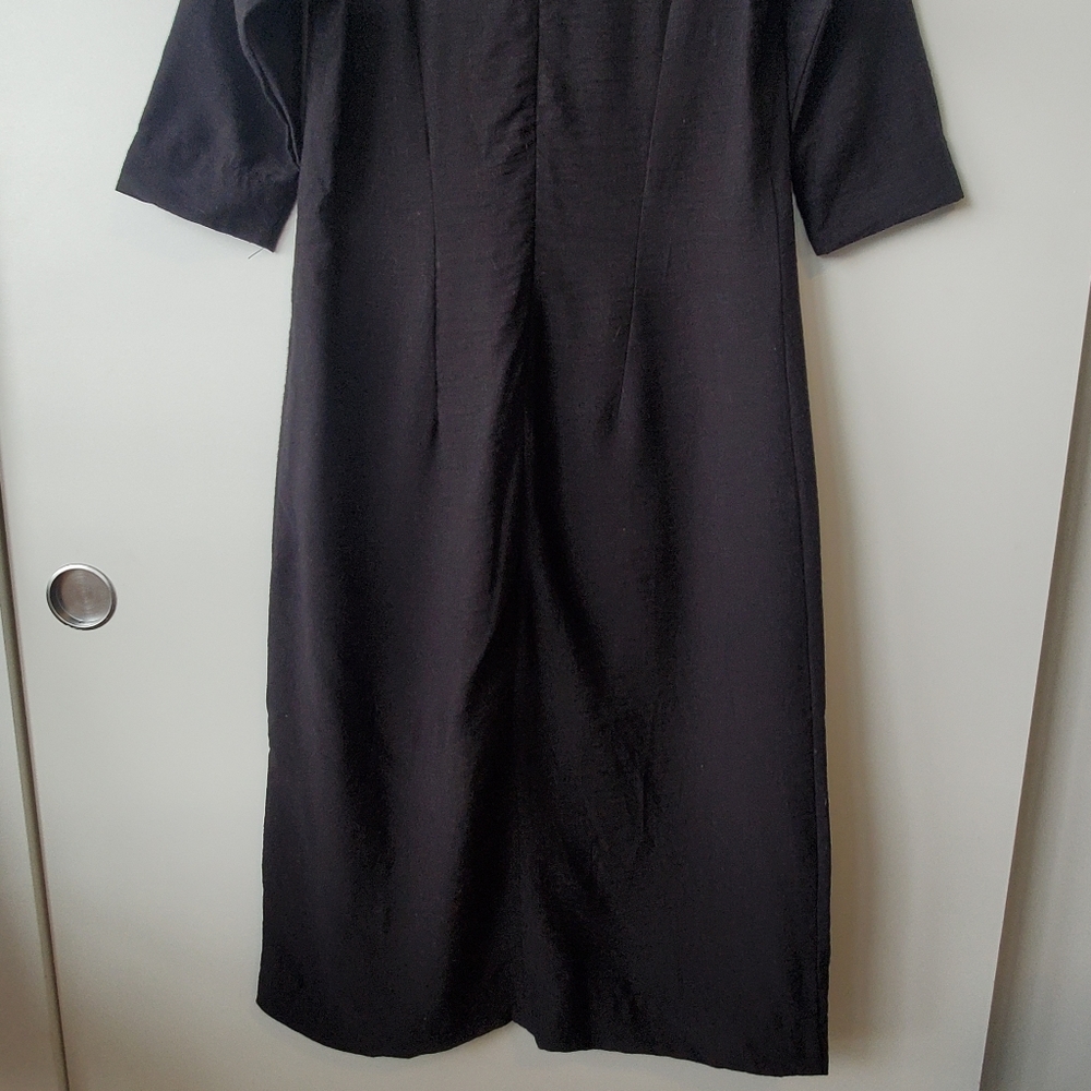 Sunja Link Black Rayon Dress - Picture 4 of 7